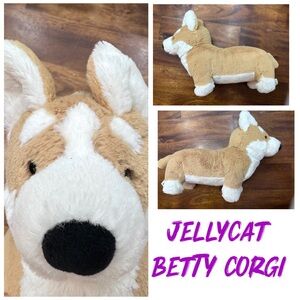 Jellycat Corgi Plush in Tan and White